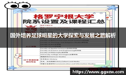 国外培养足球明星的大学探索与发展之路解析